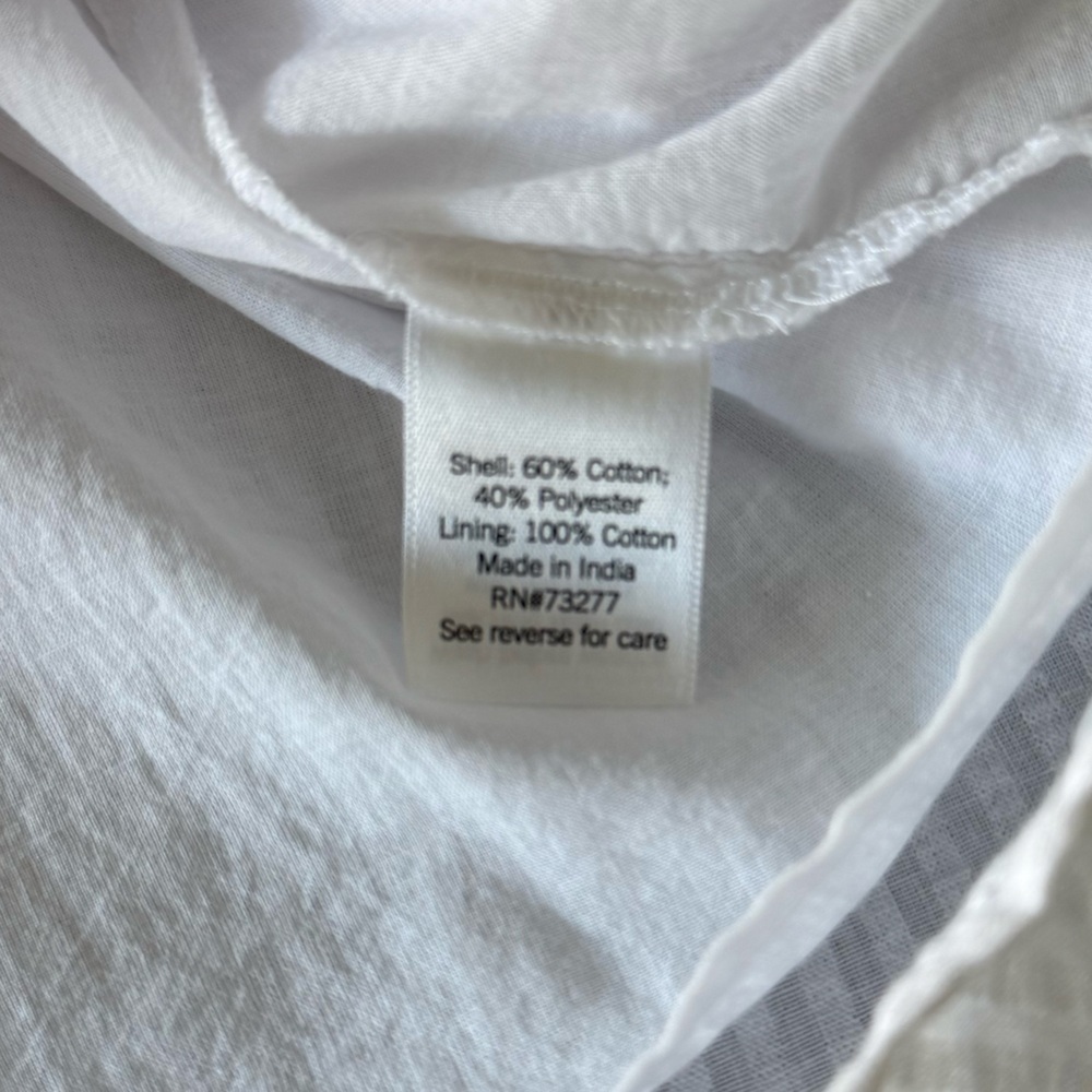NWT SO white dress Seersucker midi flutter sleeve milkmaid dress size medium - Picture 12 of 16